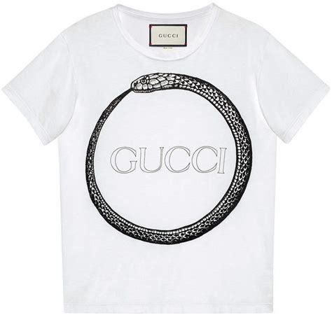 gucci ouroboros print t shirt